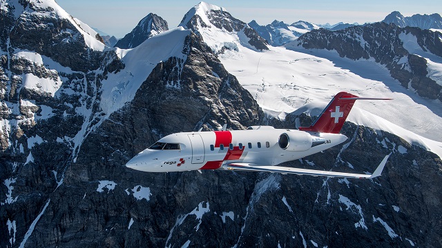 Rega Bombardier Challenger 650 Ambulanzjet