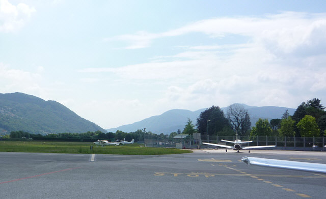 Lugano Blick gegen Süden